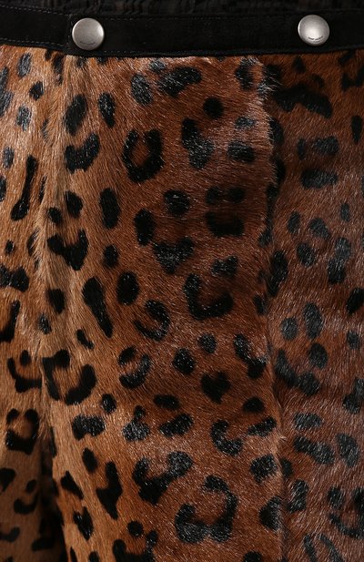 Кожаные шорты SAINT LAURENT, арт. 584927/Y7SQ2, фото 5