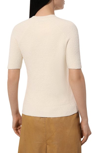 Хлопковый пуловер TOTEME, арт. 242-WRT2204-YA0043, фото 4