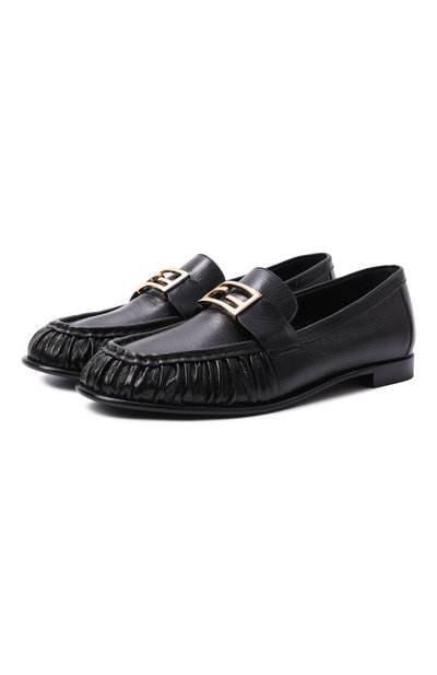 Женские кожаные лоферы baguette FENDI, арт. 8D8756/NBA