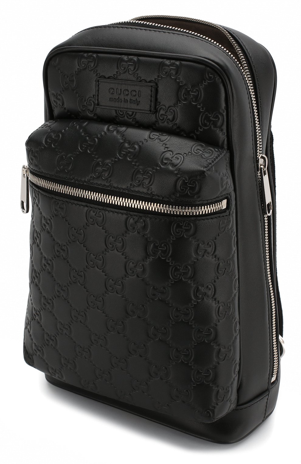 Кожаный рюкзак gucci signature GUCCI черного цвета по цене 104000 руб., арт. 523234/DMTDN, фото 4 Кожаный рюкзак gucci signature GUCCI, арт. 523234/DMTDN, фото 4