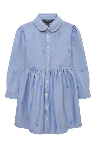 Хлопковое плат ье-рубашка POLO RALPH LAUREN, арт. 311756657, фото 1