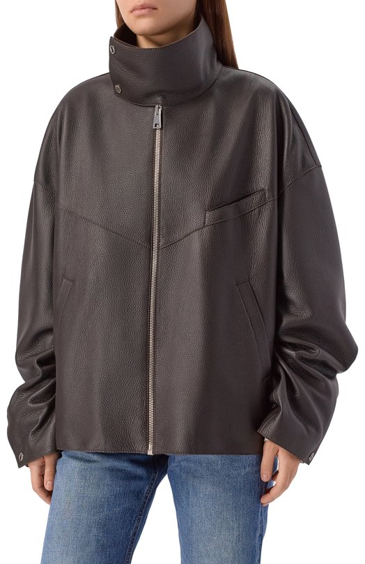 Кожаная куртка Maslov Z017 Коричневый  Z017 Фото 3