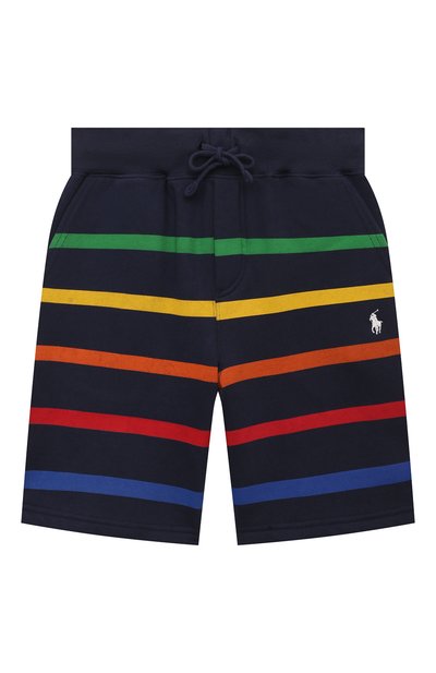 Хлопковые шорты POLO RALPH LAUREN темно-синего цвета по цене 8195 руб., арт. 323861042, фото 1 Хлопковые шорты POLO RALPH LAUREN, арт. 323861042, фото 1