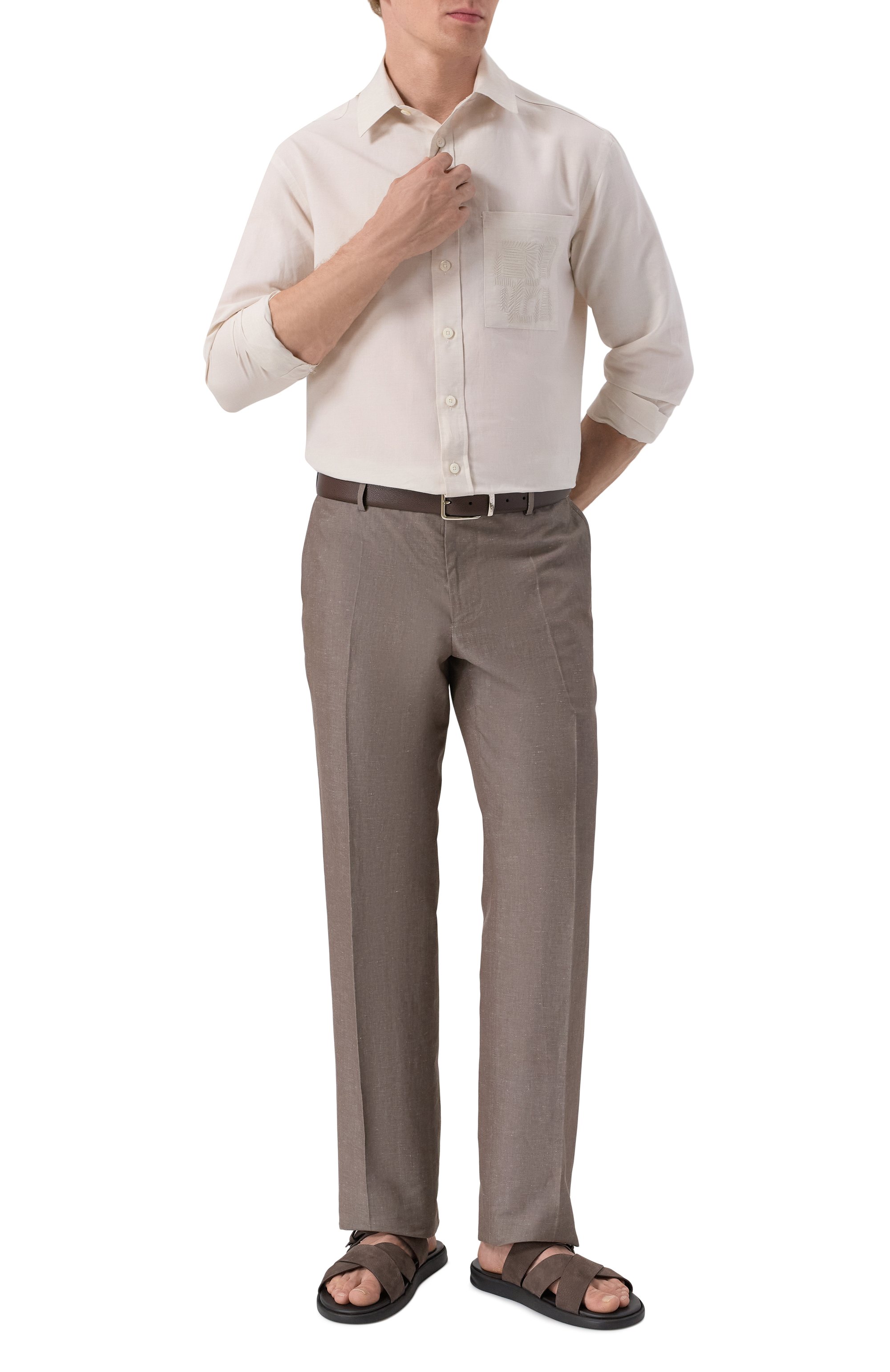 Брюки из хлопка и льна MVST, арт. MKATTY22/802, фото 2