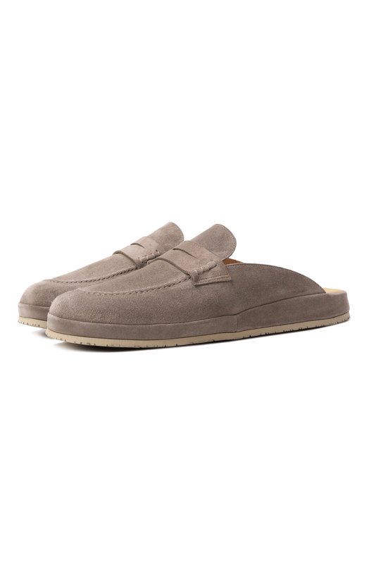 Замшевые домашние туфли Farfalla F5ALI/SUEDE Серый F5ALI/SUEDE