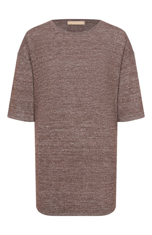 Пуловер из шерсти и льна 12 STOREEZ 136422 Коричневый 136422