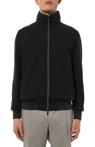 Толстовка из шерсти и хлопка CAPOBIANCO, арт. 17M406.PL00., фото 3