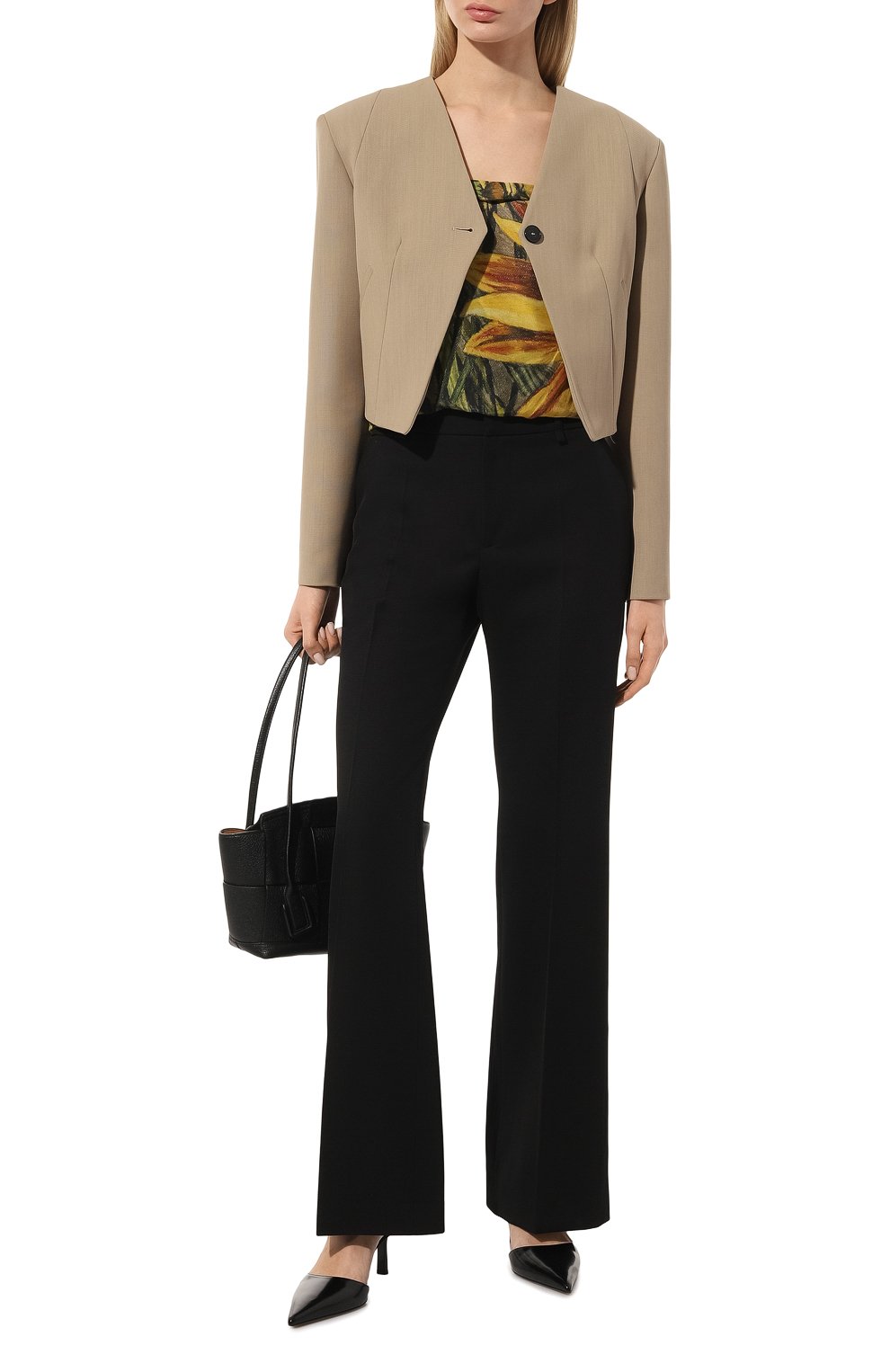 Шелковый платок полевые цветы GOURJI, арт. T23FL7R, фото 2