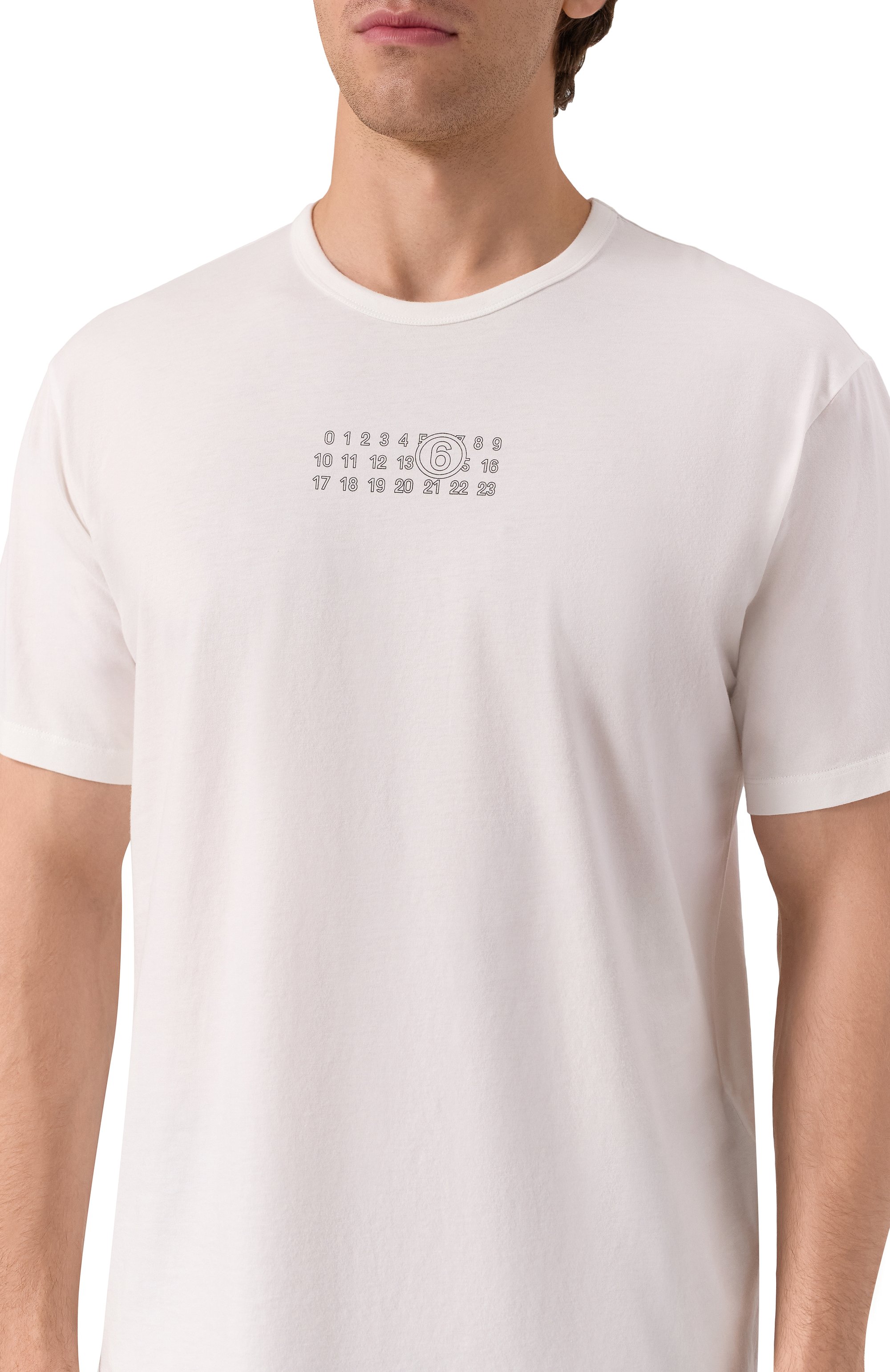 Хлопковая футболка MM6, арт. SH0GC0057/S24312, фото 5