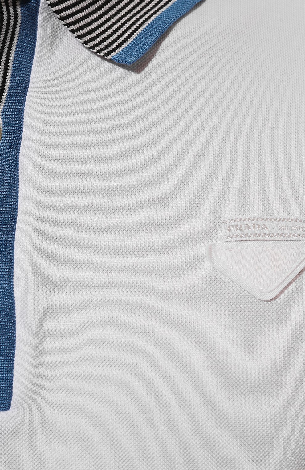 Хлопковое поло PRADA, арт. UJN766-1ZP5-F0009-212, фото 5