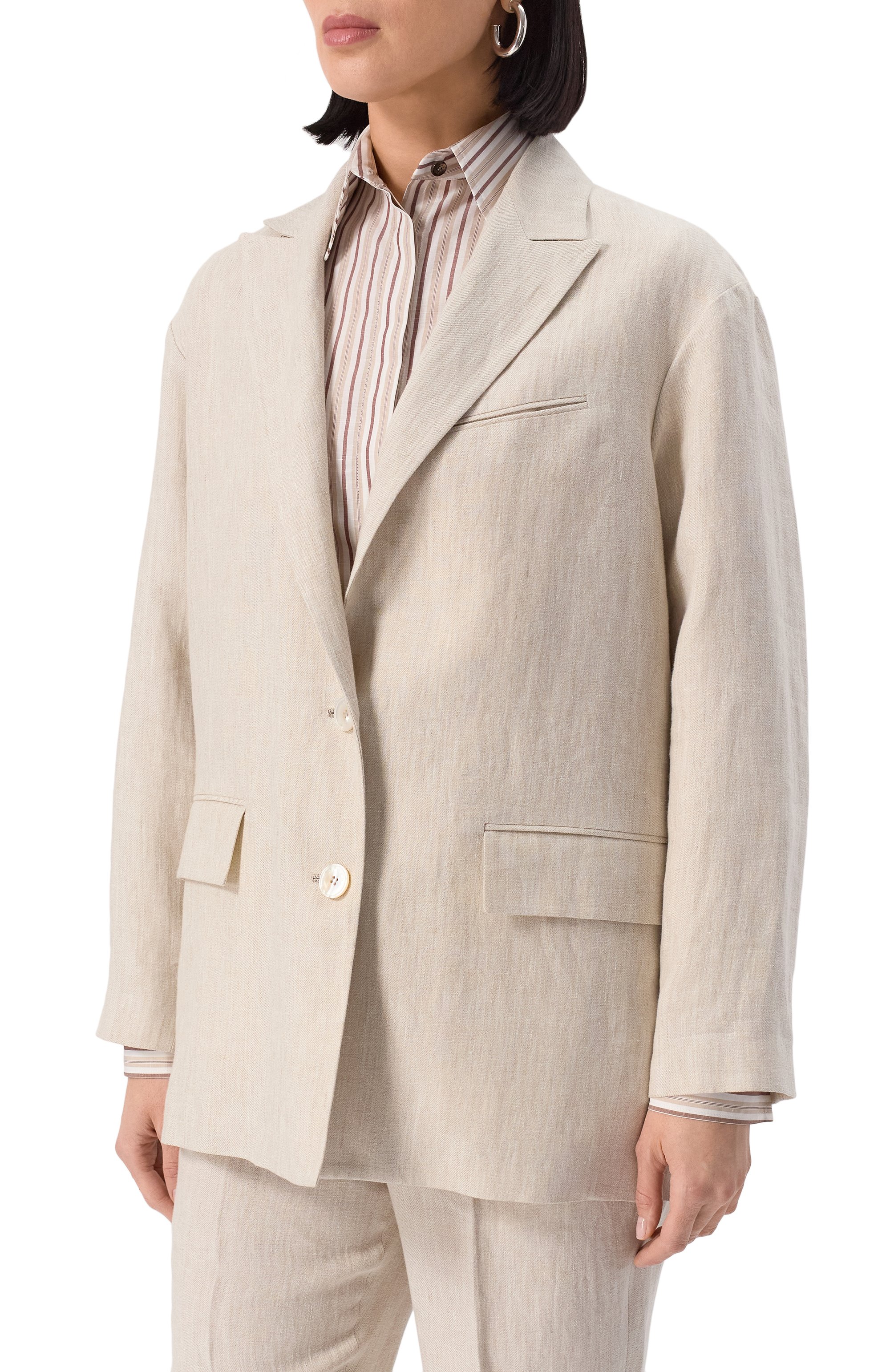 Льняной жакет KITON, арт. D53502K0635E05, фото 3