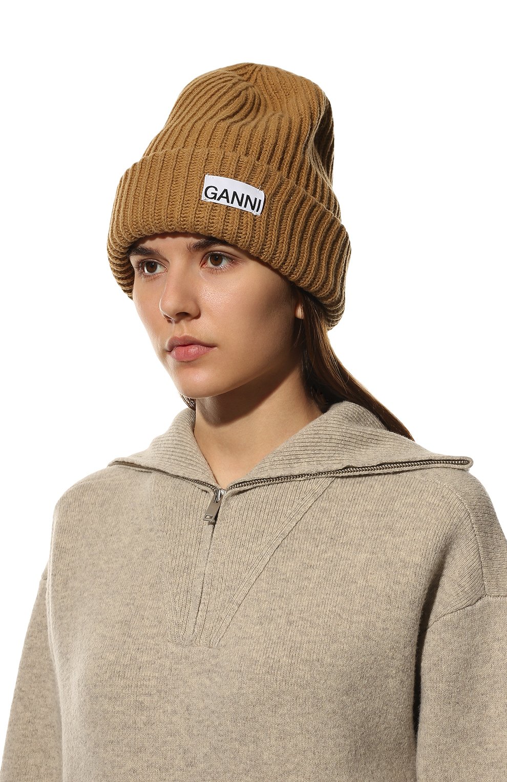 Шерстяная шапка GANNI, арт. A4137, фото 2