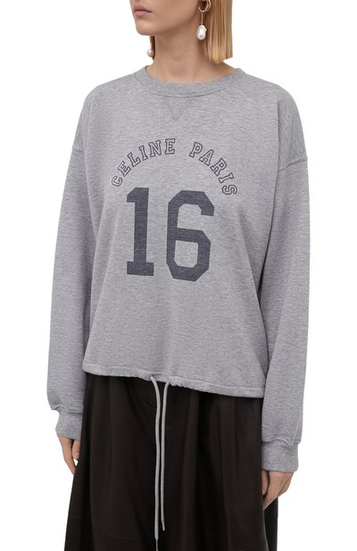 Свитшот из хлопка и кашемира CELINE, арт. 2Y382450I, фото 3