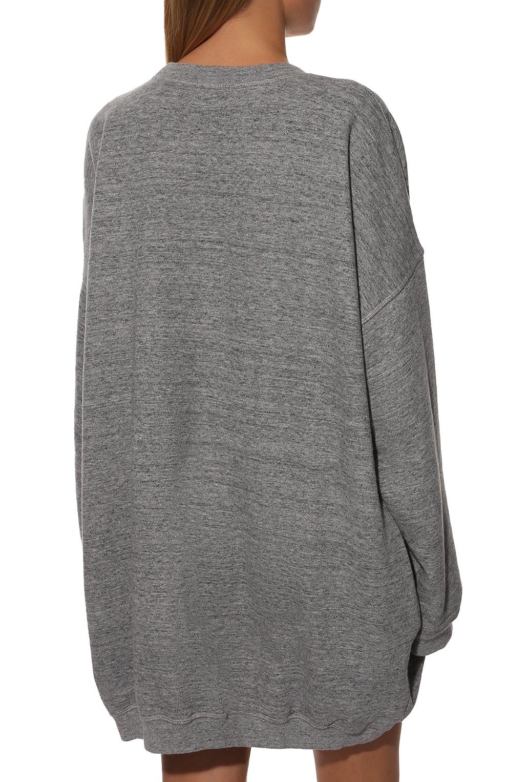 Хлопковое платье DSQUARED2 серого цвета по цене 36950 руб., арт. S75CV0579/S25463, фото 4 Хлопковое платье DSQUARED2, арт. S75CV0579/S25463, фото 4