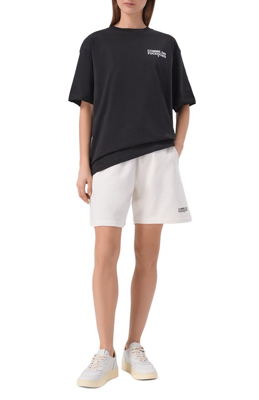 Хлопковые шорты Comme des Fuckdown CFABW01556 Белый  CFABW01556 Фото 2