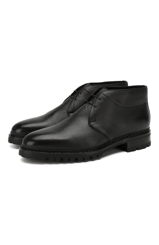 

Кожаные ботинки Santoni, Чёрный