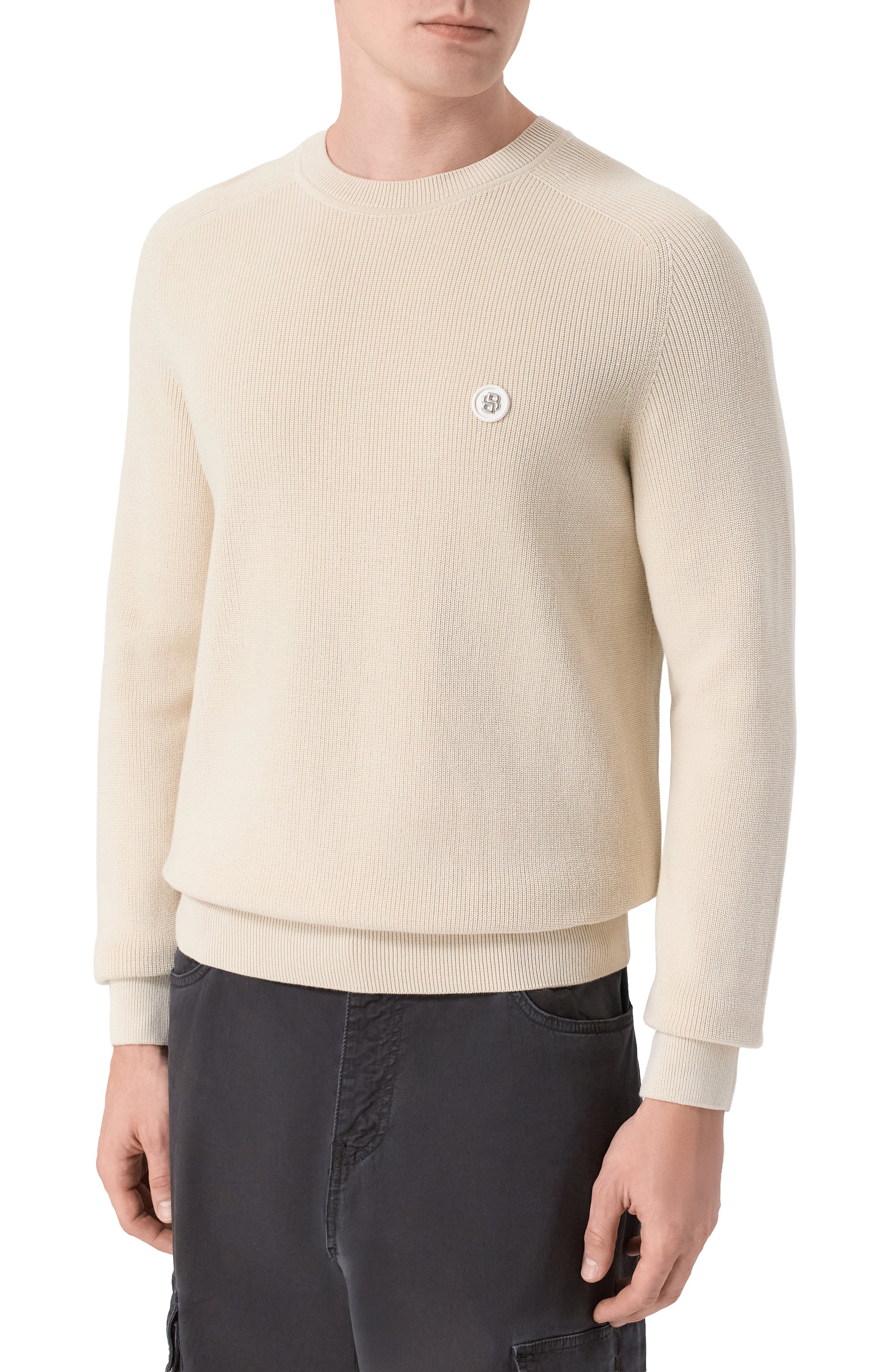 Хлопковый джемпер BOSS, арт. 50555124, фото 3