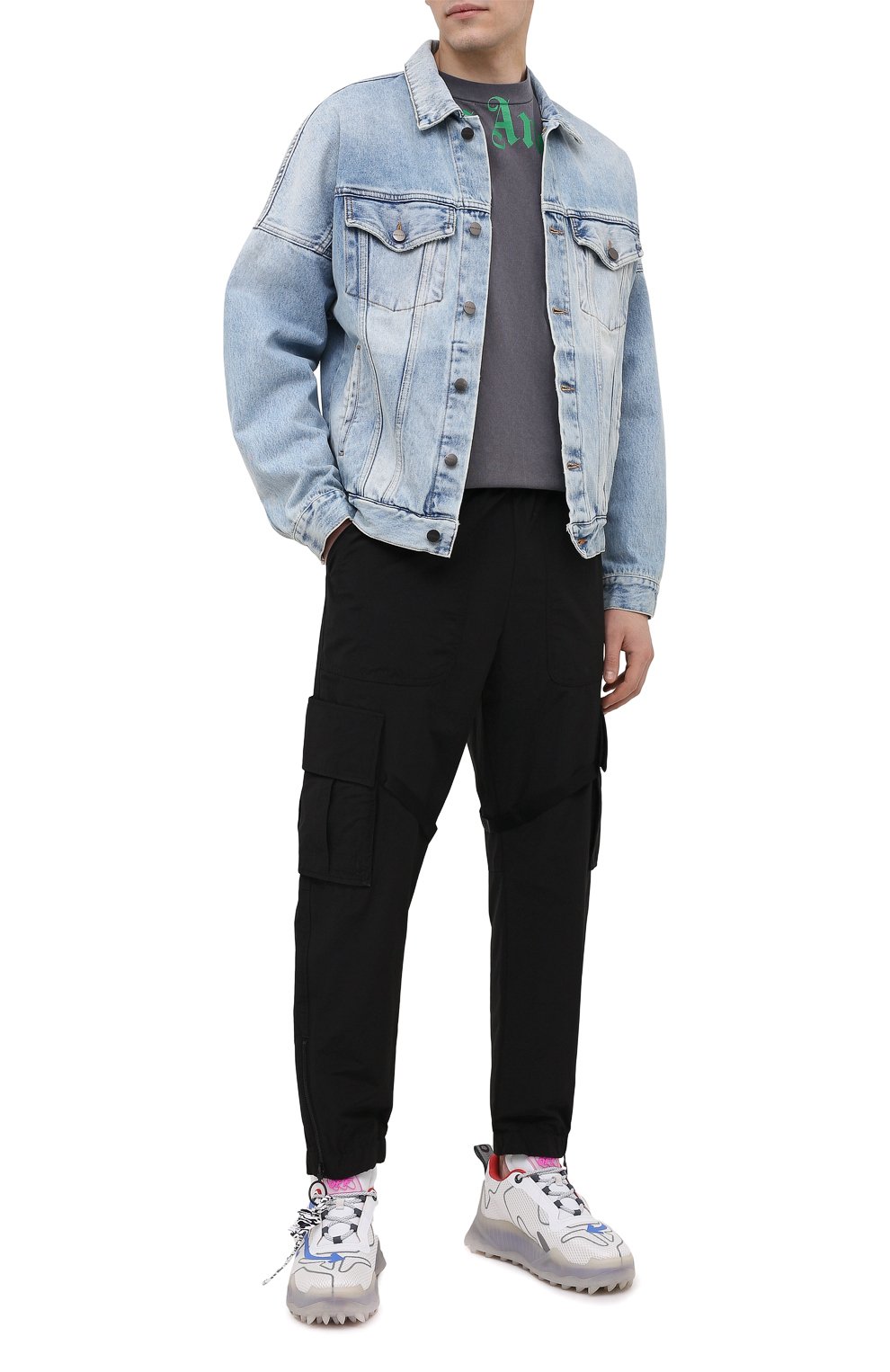 Хлопковая футболка PALM ANGELS, арт. PMAA001R21JER0081055, фото 2