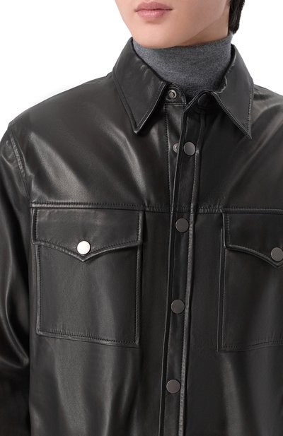 Кожаная куртка-рубашка MVST, арт. 54204/58-68, фото 5