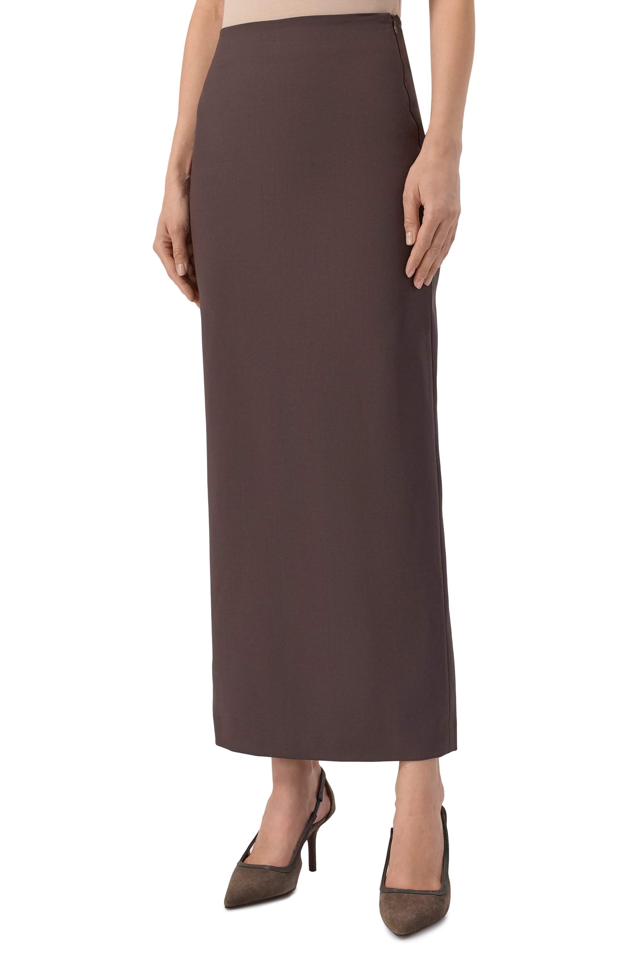 Шерстяная юбка BRUNELLO CUCINELLI, арт. MPW07G3882, фото 3