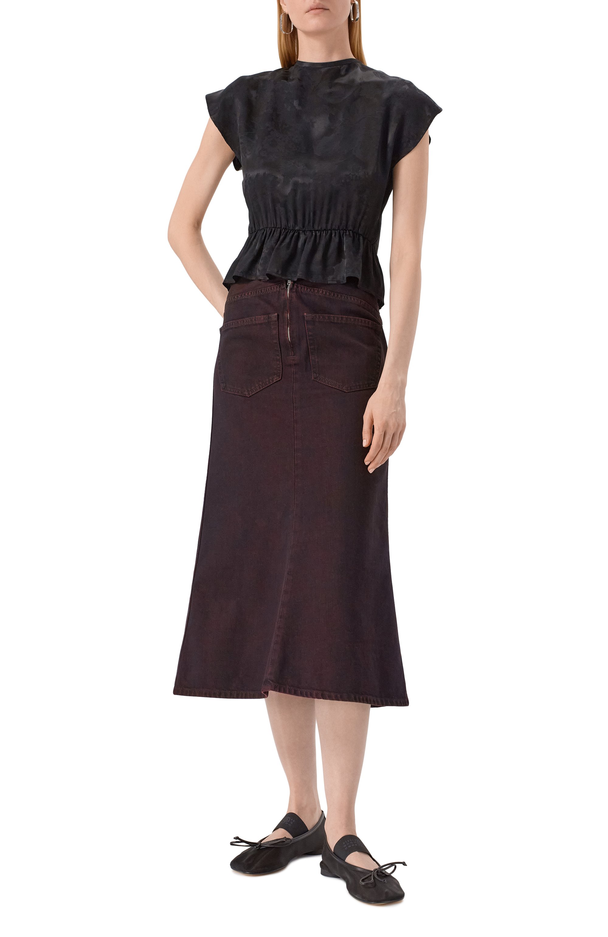 Текстильные балетки anatomic numeric MM6, арт. S59WZ0101/P7138, фото 2