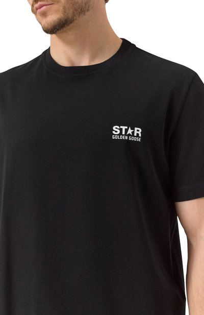 Хлопковая футболка GOLDEN GOOSE DELUXE BRAND, арт. GMP01220.P000879, фото 5