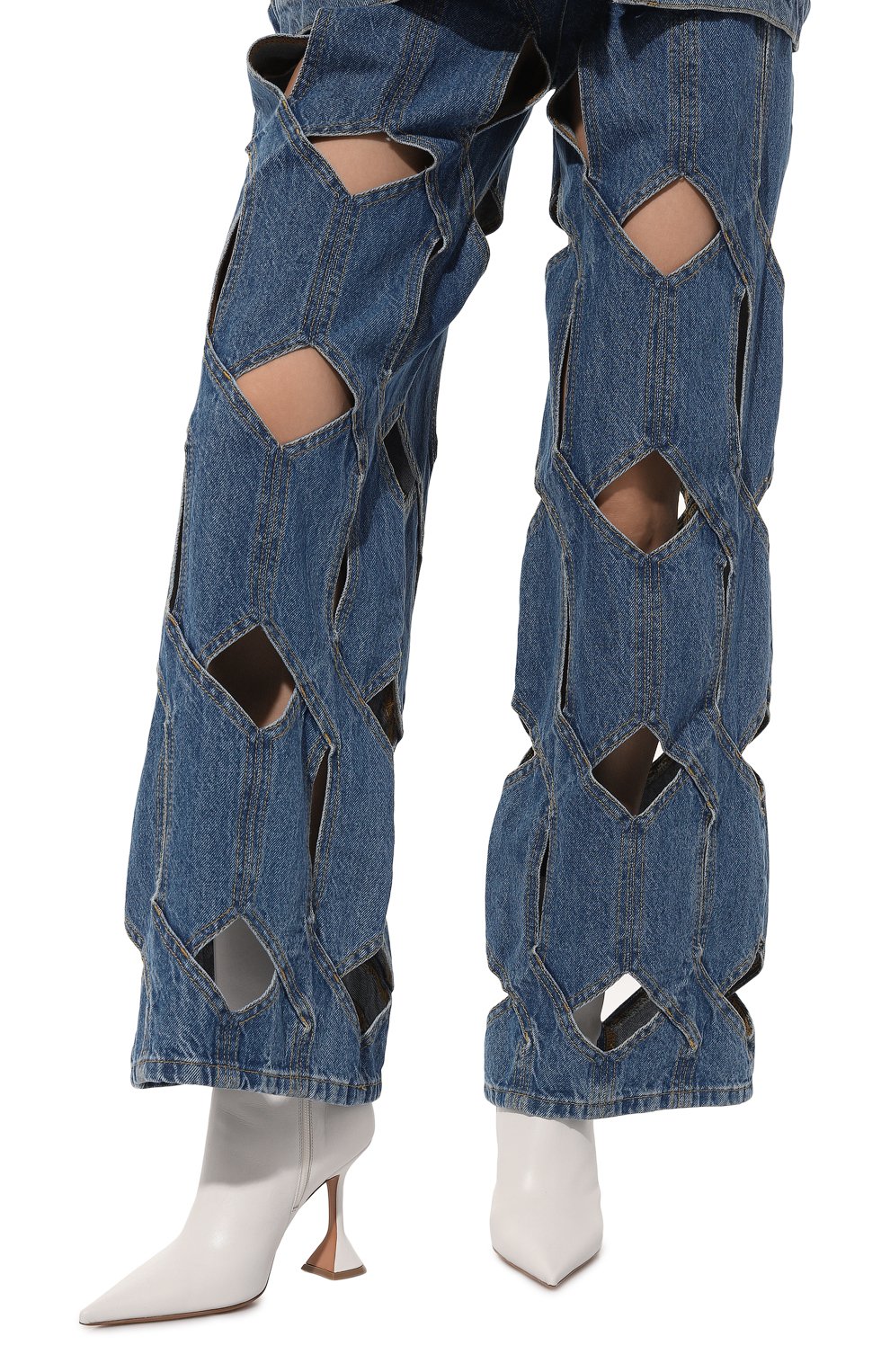 Кожаные ботильоны giorgia 95 AMINA MUADDI, арт. GI0RGIA B00TIE 95/NAPPA, фото 3