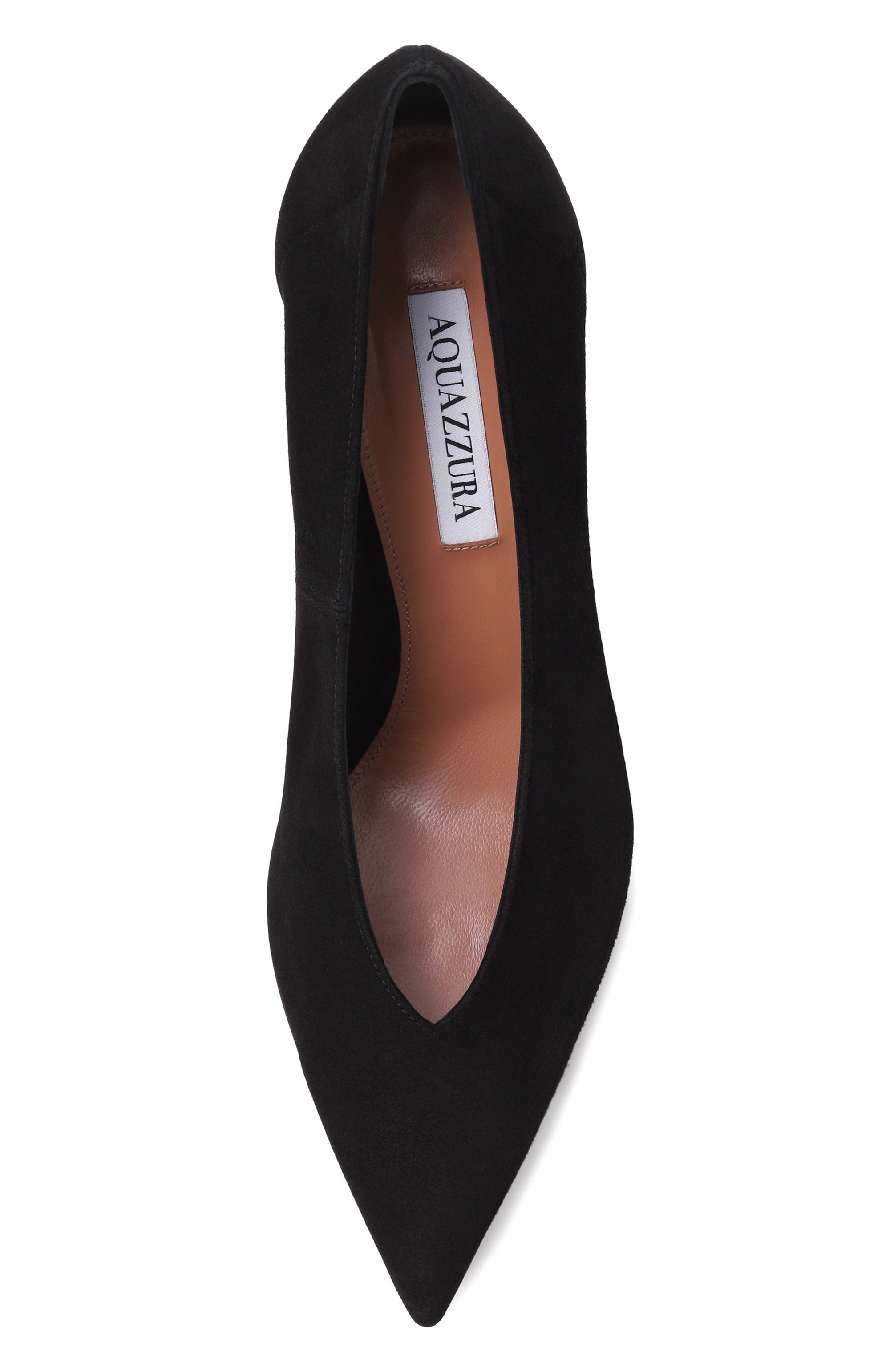 Замшевые туфли voltaire 85 AQUAZZURA черного цвета по цене 99100 руб., арт. VTRMIDP0-SUE-000, фото 6 Замшевые туфли voltaire 85 AQUAZZURA, арт. VTRMIDP0-SUE-000, фото 6