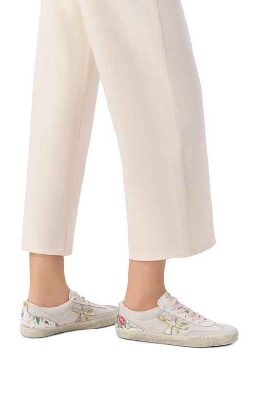 Комбинированные кеды Davidd Premiata DAVIDD/VAR 8103 Кремовый  DAVIDD/VAR 8103 Фото 2