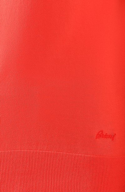 Хлопковый джемпер BRIONI красного цвета по цене 55450 руб., арт. UMR00L/08K01, фото 5 Хлопковый джемпер BRIONI, арт. UMR00L/08K01, фото 5