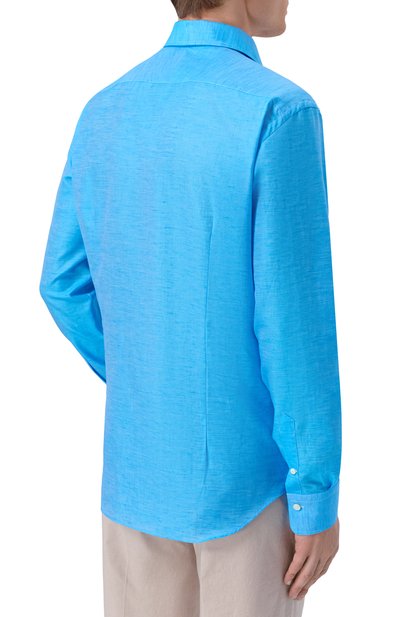 Рубашка из хлопка и льна ALESSANDRO GHERARDI, арт. D0UBLE/7670, фото 4