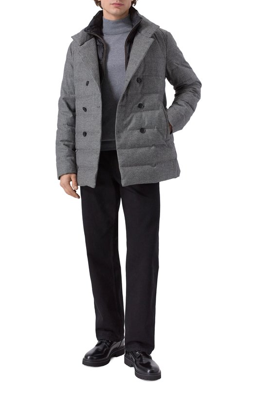 Пуховая куртка из шерсти и кашемира Duno GREY/C0RTINA Серый  GREY/C0RTINA Фото 2