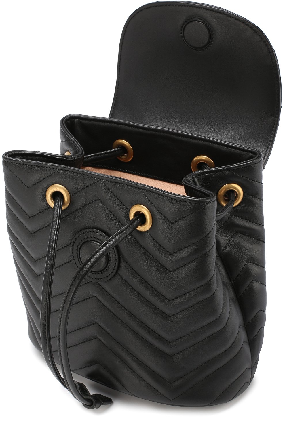 Рюкзак gg marmont GUCCI черного цвета по цене 192500 руб., арт. 528129/DRW4T, фото 4 Рюкзак gg marmont GUCCI, арт. 528129/DRW4T, фото 4