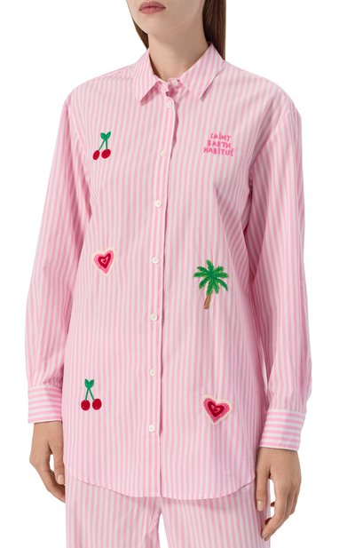 Хлопковая рубашка MC2 SAINT BARTH, арт. STBW BRIGITTE/04186H, фото 3