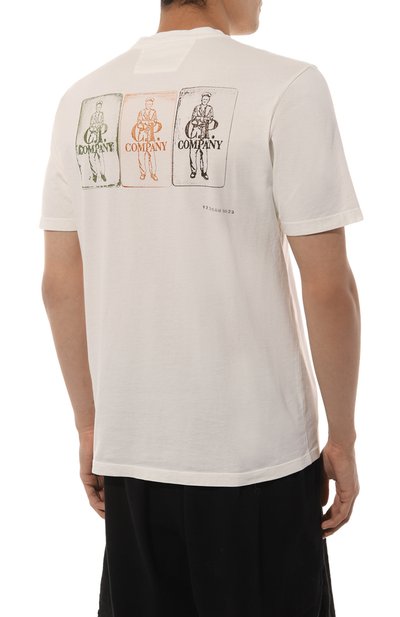 Хлопковая футболка C.P. COMPANY, арт. 16CMTS288A005431G, фото 4