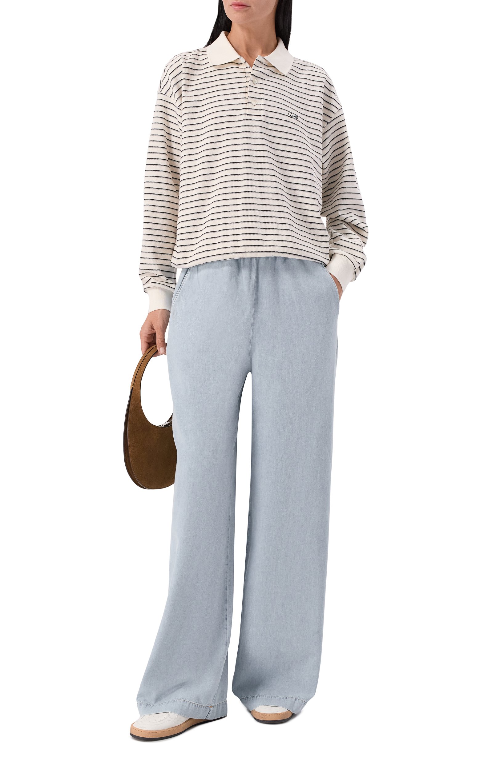 Джинсы offshore FRAME DENIM голубого цвета по цене 55600 руб., арт. 2071226/THE 0FFSH0RE PANT, фото 2 Джинсы offshore FRAME DENIM, арт. 2071226/THE 0FFSH0RE PANT, фото 2
