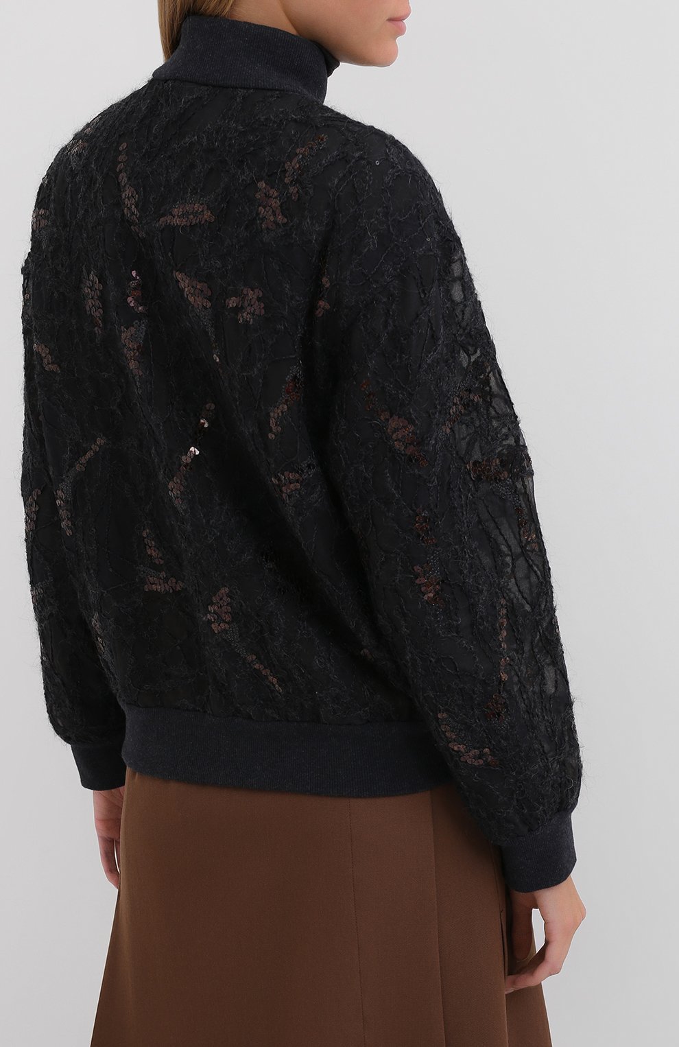 Шелковый бомбер BRUNELLO CUCINELLI, арт. MP940DM706, фото 4