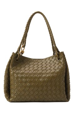 Женская сумка-тоут parachute large BOTTEGA VENETA хаки цвета, арт. 796571 VCPPT | Фото 6 (Материал сплава: Проставлено; Драгоценные камни: Проставлено; Материал: Натуральная кожа; Размер: large)