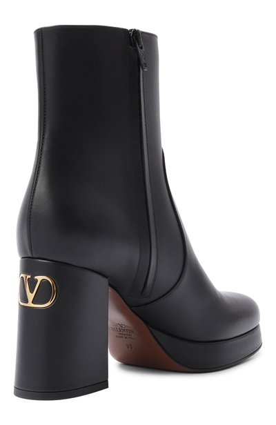 Кожаные ботинки fawcette 90 VALENTINO черного цвета по цене 172000 руб., арт. 9W2S0NF1/DSH, фото 5 Кожаные ботинки fawcette 90 VALENTINO, арт. 9W2S0NF1/DSH, фото 5