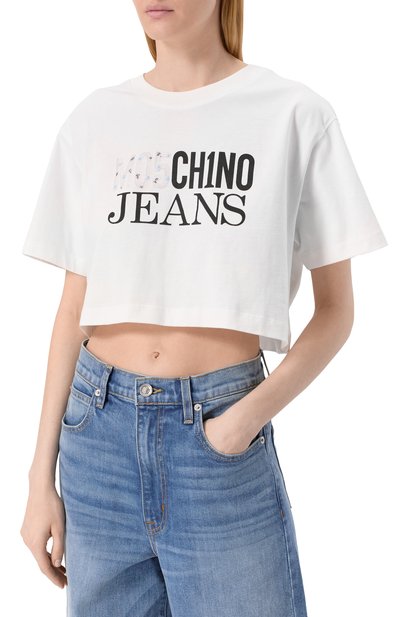 Хлопковая футболка M05CH1NO JEANS, арт. J0705/3229, фото 3