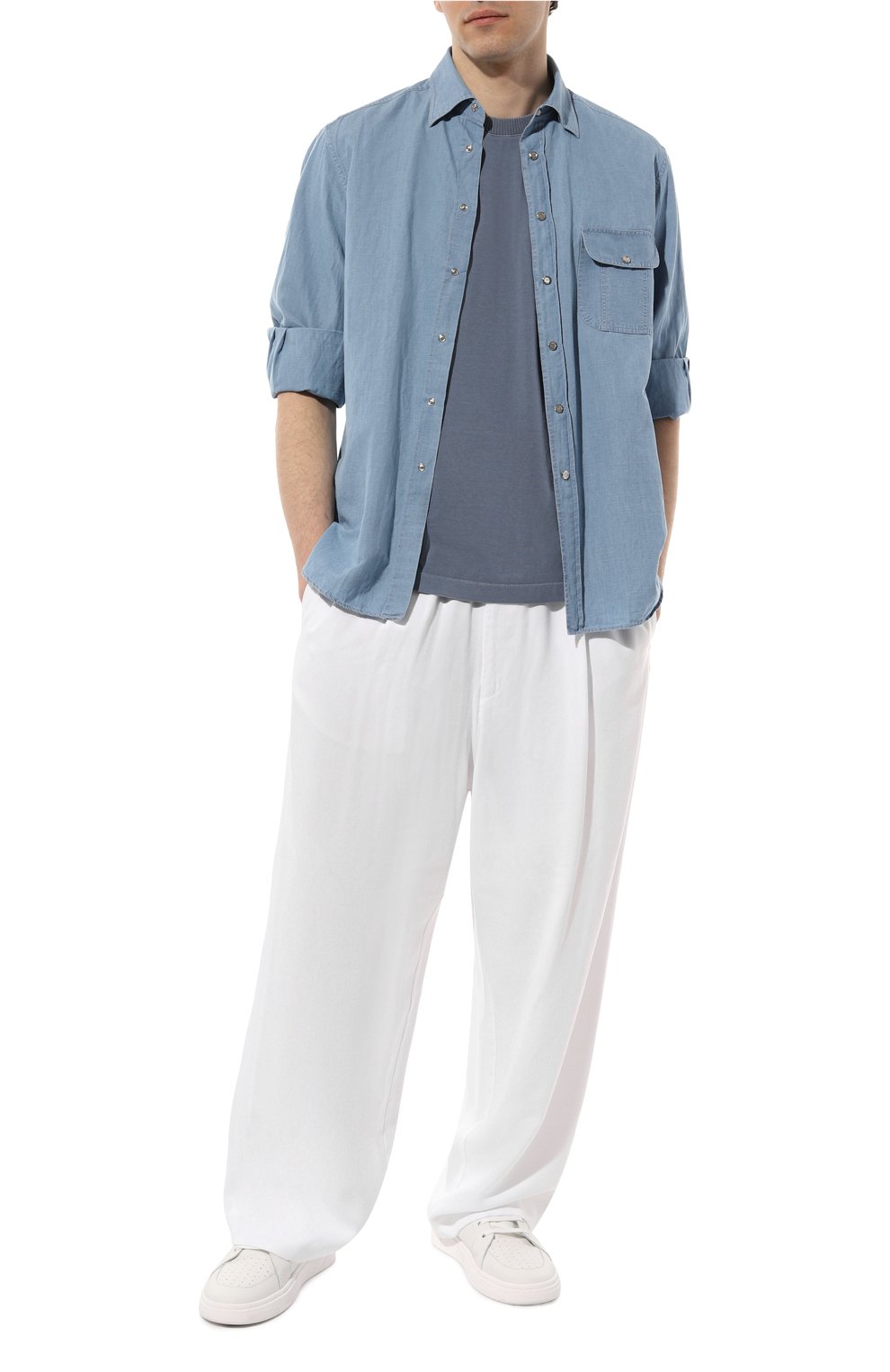 Брюки из лиоцелла GIORGIO ARMANI, арт. 3DSP9I/SD4DZ, фото 2