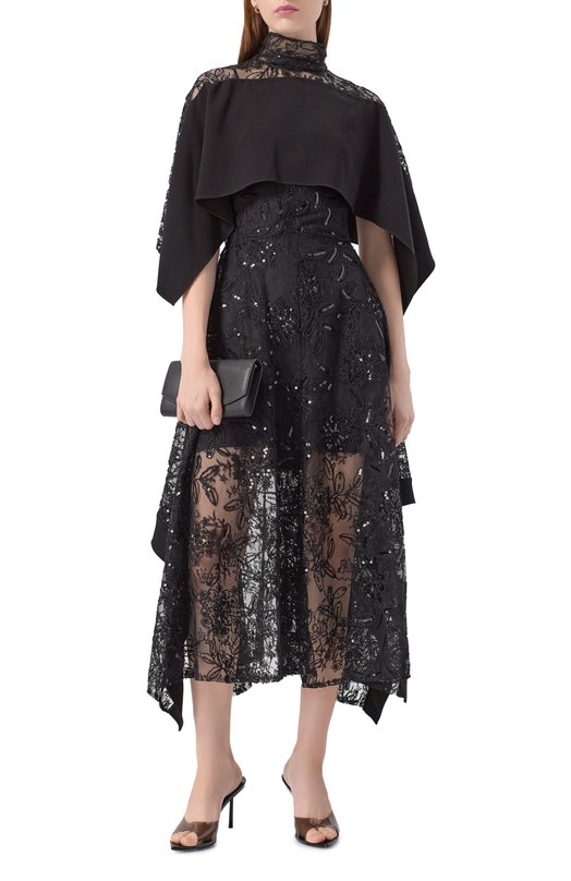 Платье с отделкой пайетками 3.1 Phillip Lim S252-90933SQL Чёрный  S252-90933SQL Фото 2