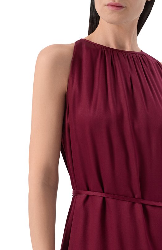 Атласное платье Pietro Brunelli AG2416/VIG001 Бордовый  AG2416/VIG001 Фото 4