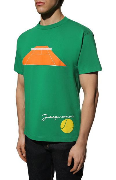 Хлопковая футболка JACQUEMUS, арт. 225JS029-2003, фото 3