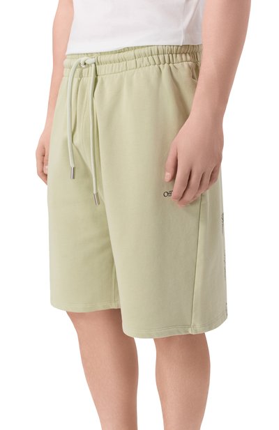 Хлопковые шорты OFF-WHITE, арт. 0MCI013F25FLE007, фото 3
