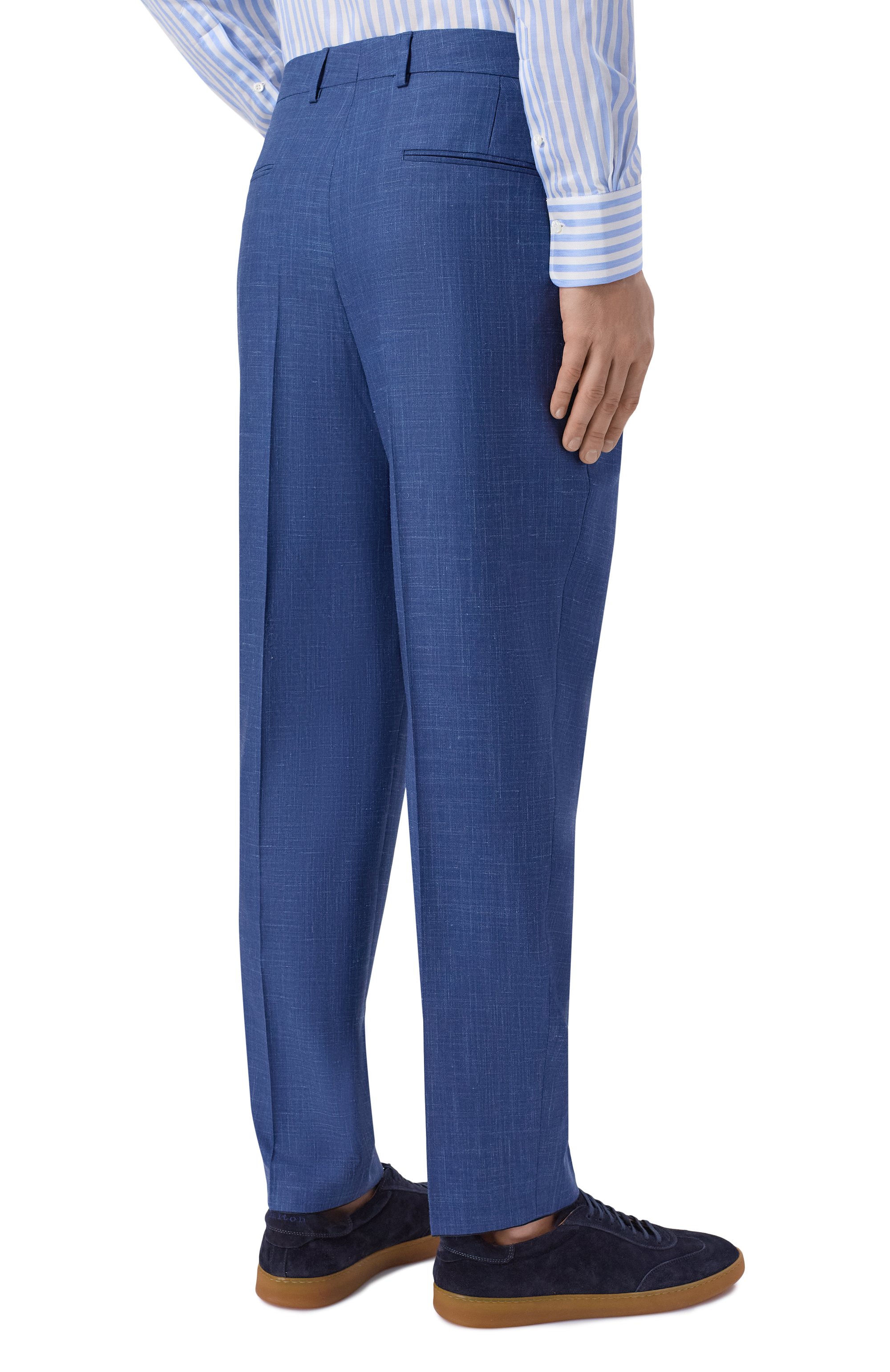 Брюки из шерсти и шелка BOSS, арт. 50556955, фото 4