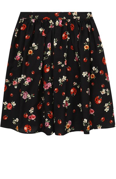 Хлопковая юбка-миди свободного кроя с принтом DOLCE & GABBANA, арт. 0131/L52I48/FS55D/8-12, фото 2