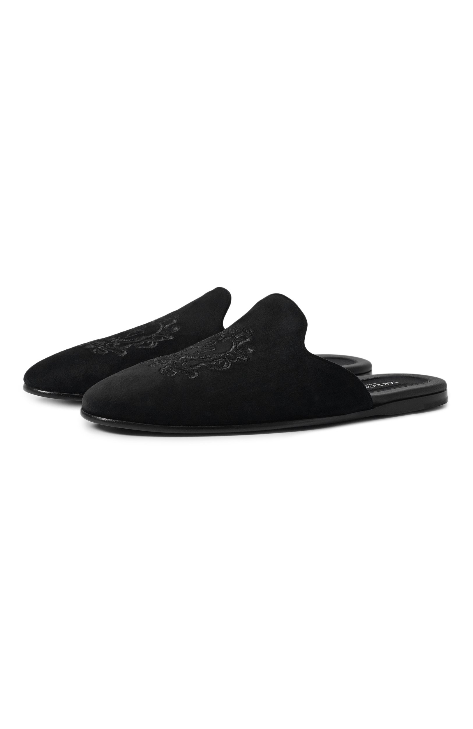 Замшевые домашние туфли DOLCE & GABBANA, арт. A80635/A3M52, фото 1