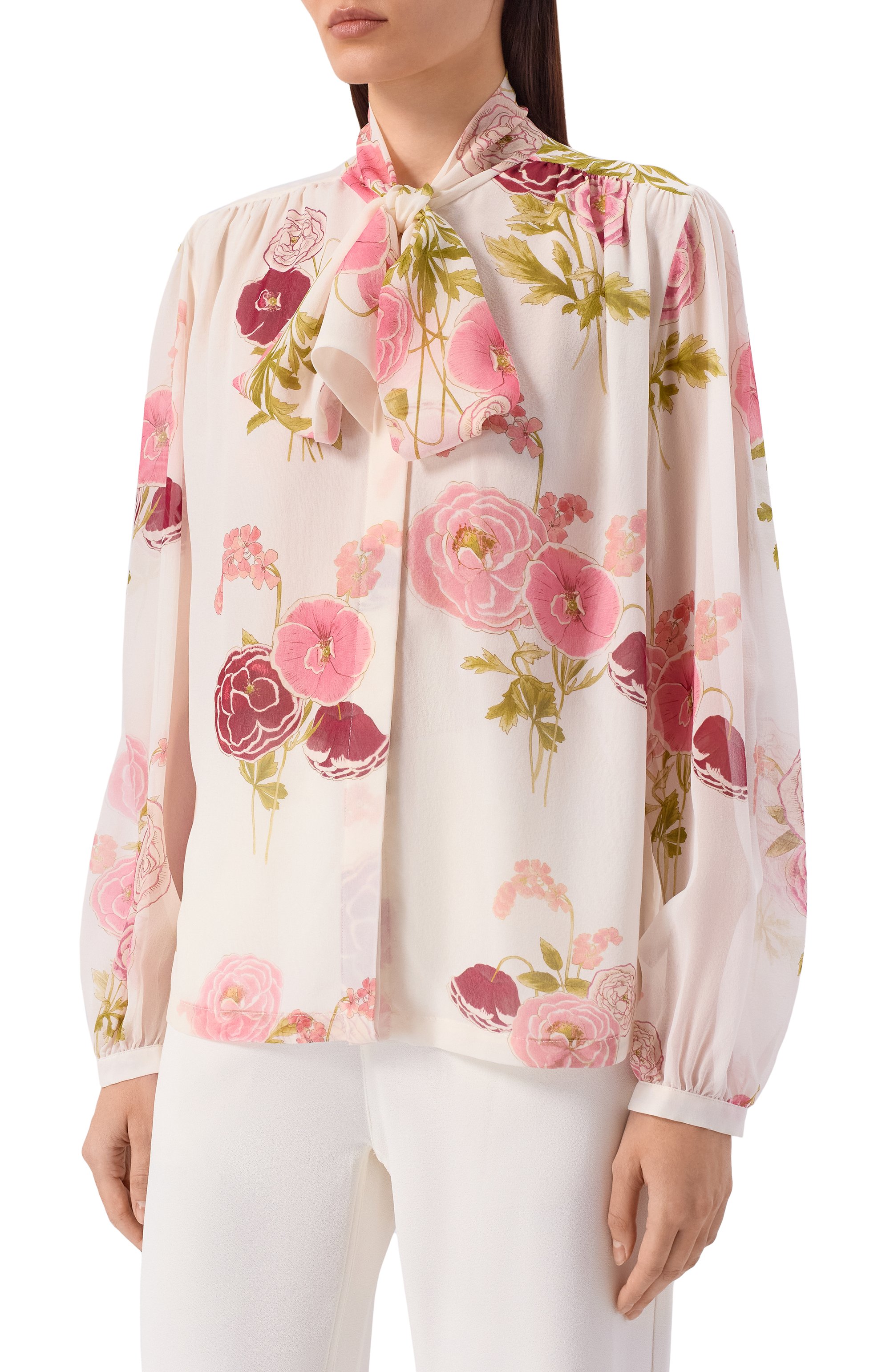 Шелковая блузка GIAMBATTISTA VALLI, арт. 26SSRVCA1014/30PRI, фото 3