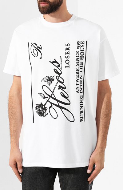 Хлопковая футболка RAF SIMONS, арт. 192-120-19001, фото 3